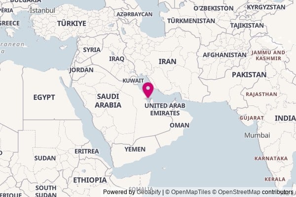 Bahrain on world map