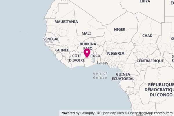 Ghana on world map