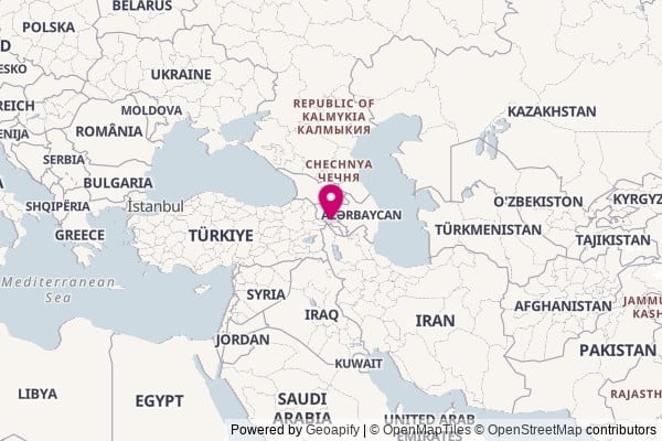 Armenia on world map