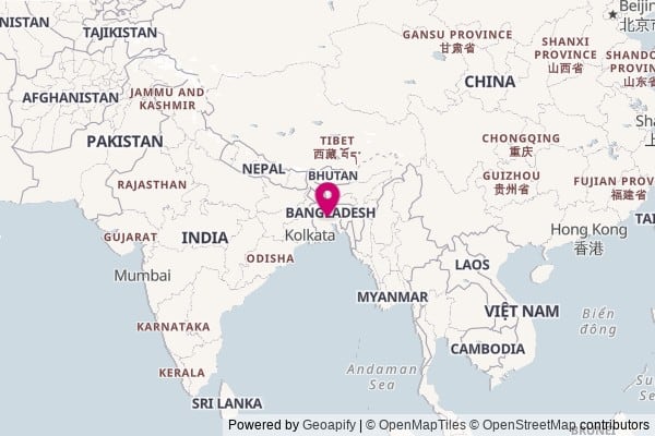 Bangladesh on world map