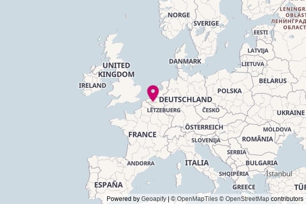Belgium on world map