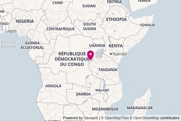 Burundi on world map