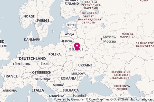 Belarus on world map