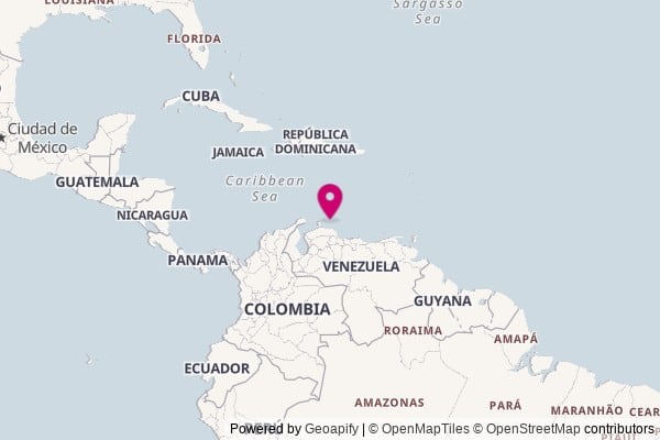 Curacao on world map