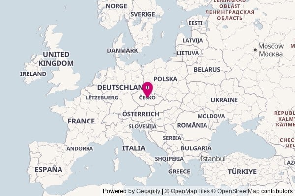 Czech Republic on world map