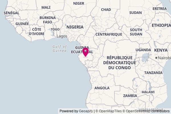 Gabon on world map