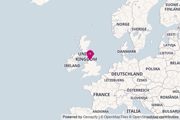 United Kingdom on world map