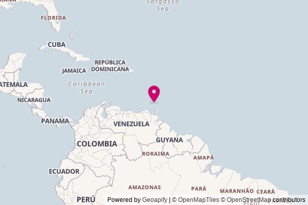 Grenada on world map