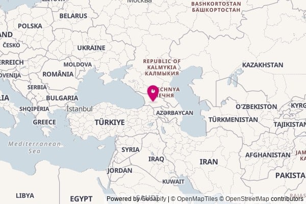 Georgia on world map