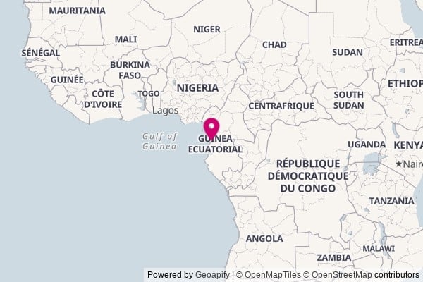 Equatorial Guinea on world map