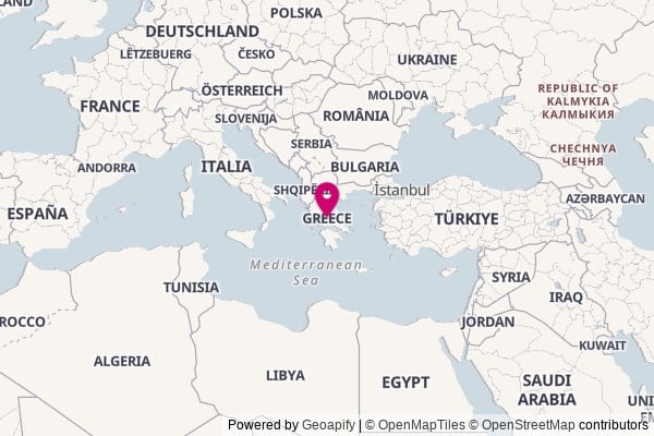 Greece on world map