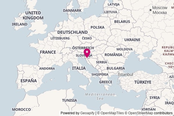 Croatia on world map