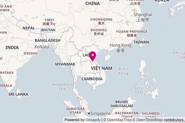 Laos on world map
