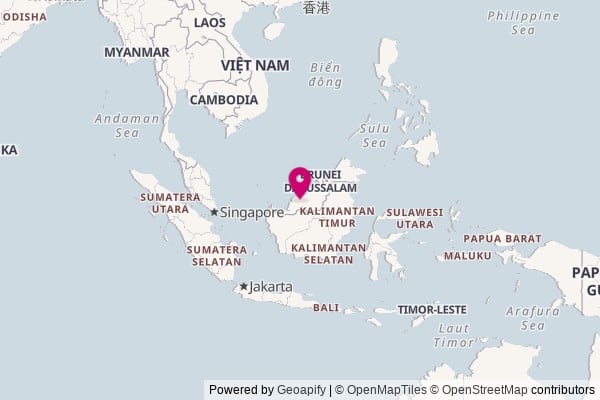Malaysia on world map