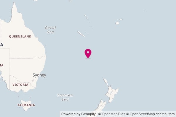 Norfolk Island on world map