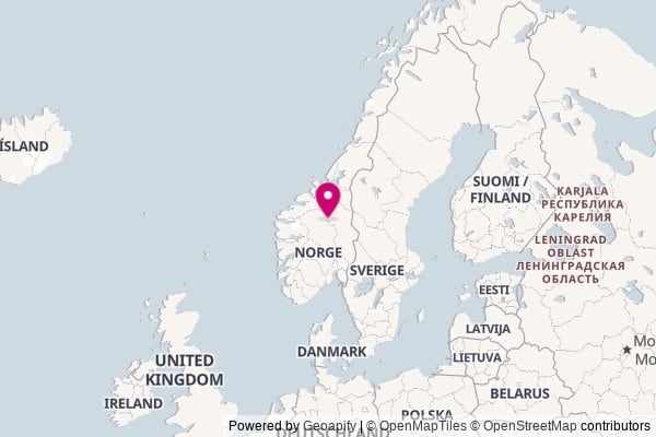 Norway on world map