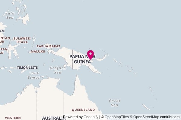 Papua New Guinea on world map