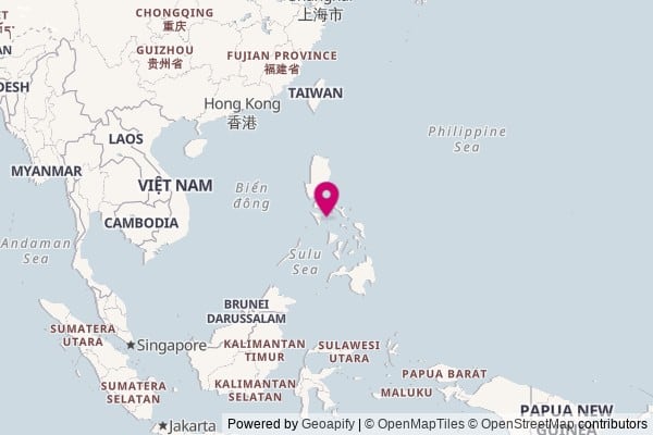 Philippines on world map