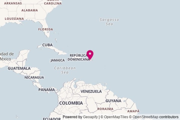 Puerto Rico on world map