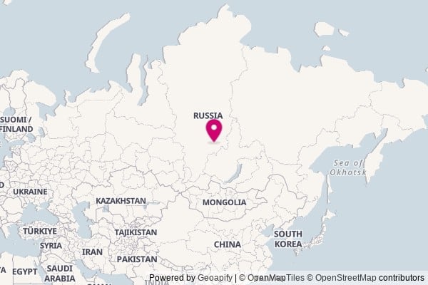 Russia on world map