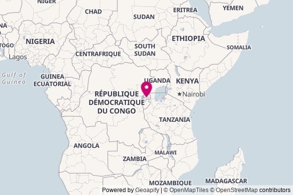 Rwanda on world map
