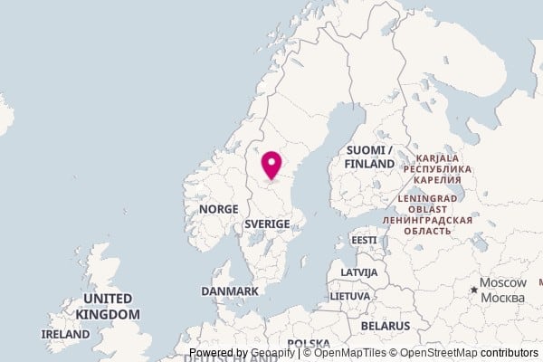 Sweden on world map