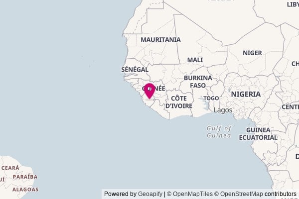 Sierra Leone on world map