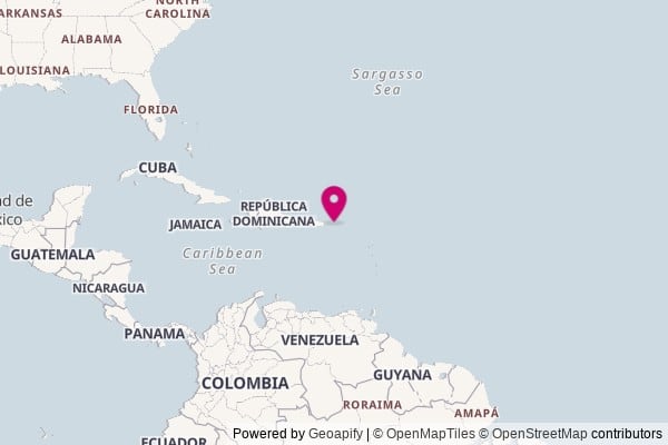 U.S. Virgin Islands on world map