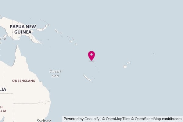 Vanuatu on world map