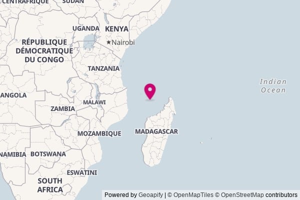 Mayotte on world map